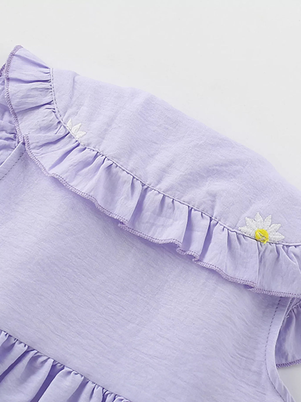 women's children's daisy peter pan collar sleeveless dress - extra view
