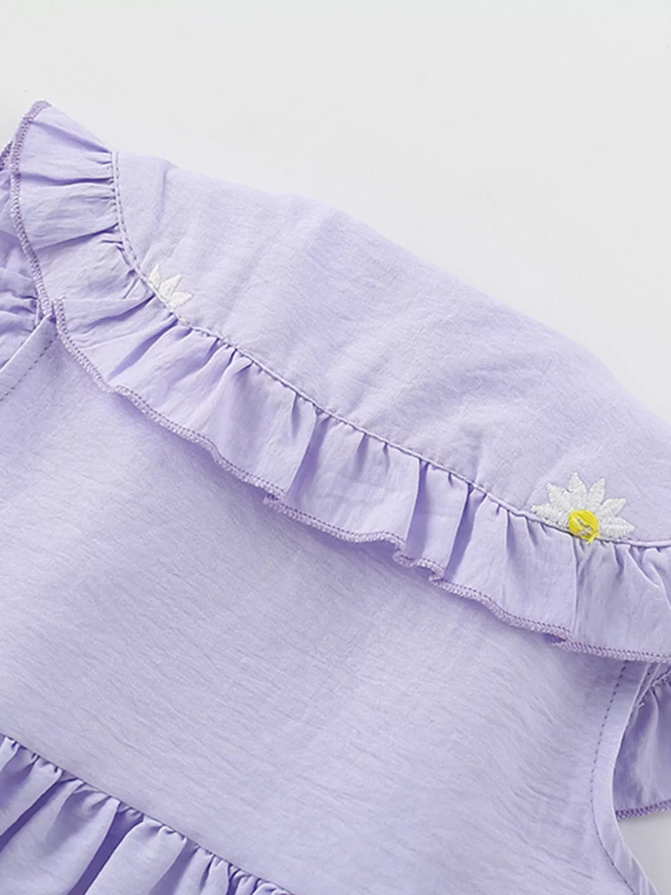 women's children's daisy peter pan collar sleeveless dress - extra view