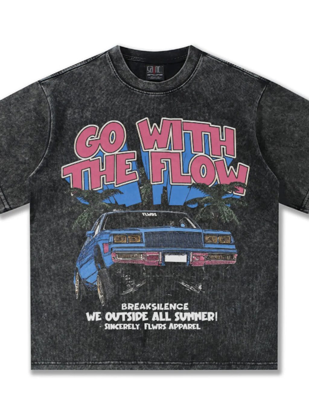 men's men's vintage washed graphic oversized t-shirt - second view