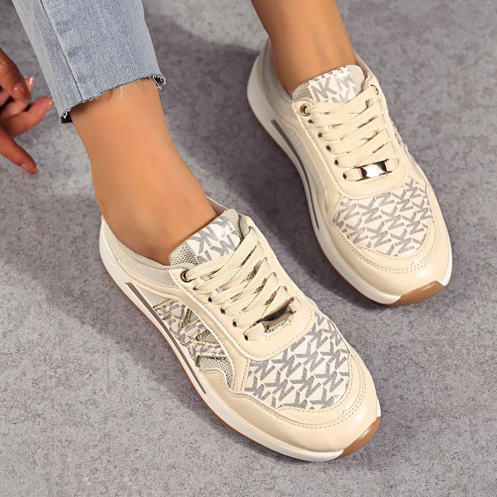 women's lace up round toe sneakers - product detail