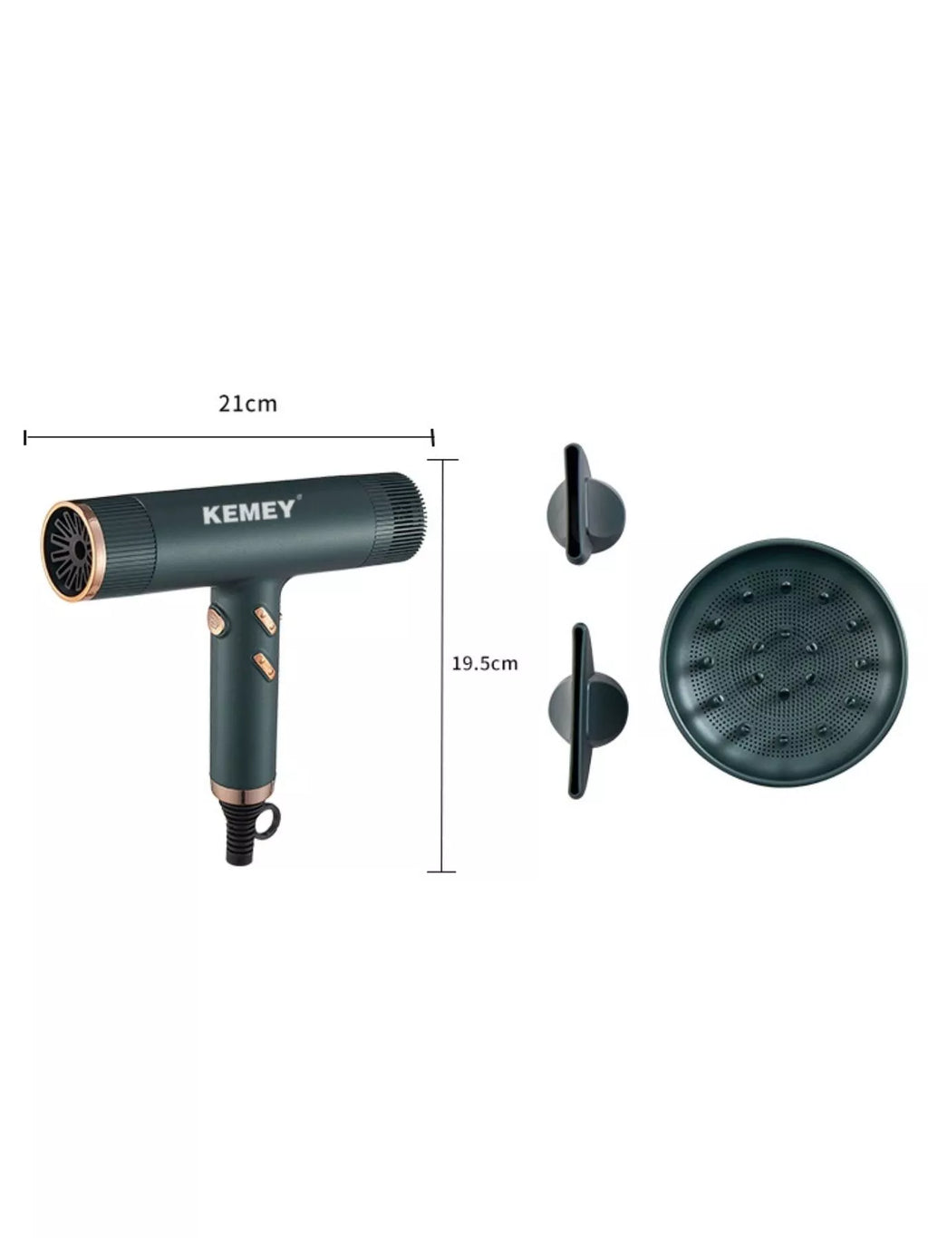 high-speed hair dryer with negative ions - extra view