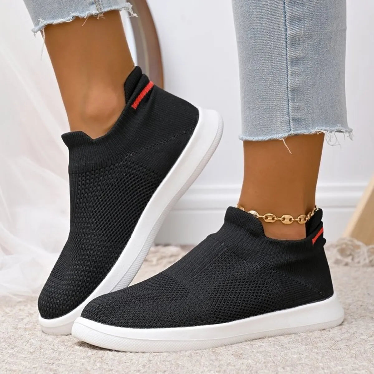 women's breathable mesh athletic sneakers - product detail