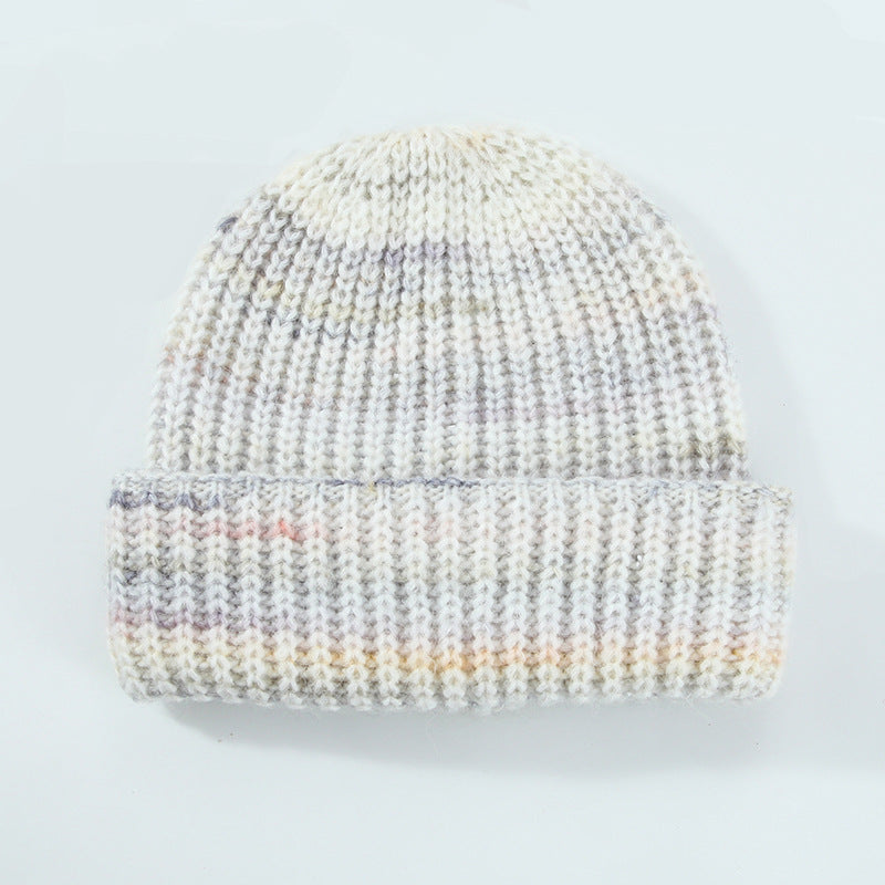 Thermal Contrast Knit Hat Cream One Size