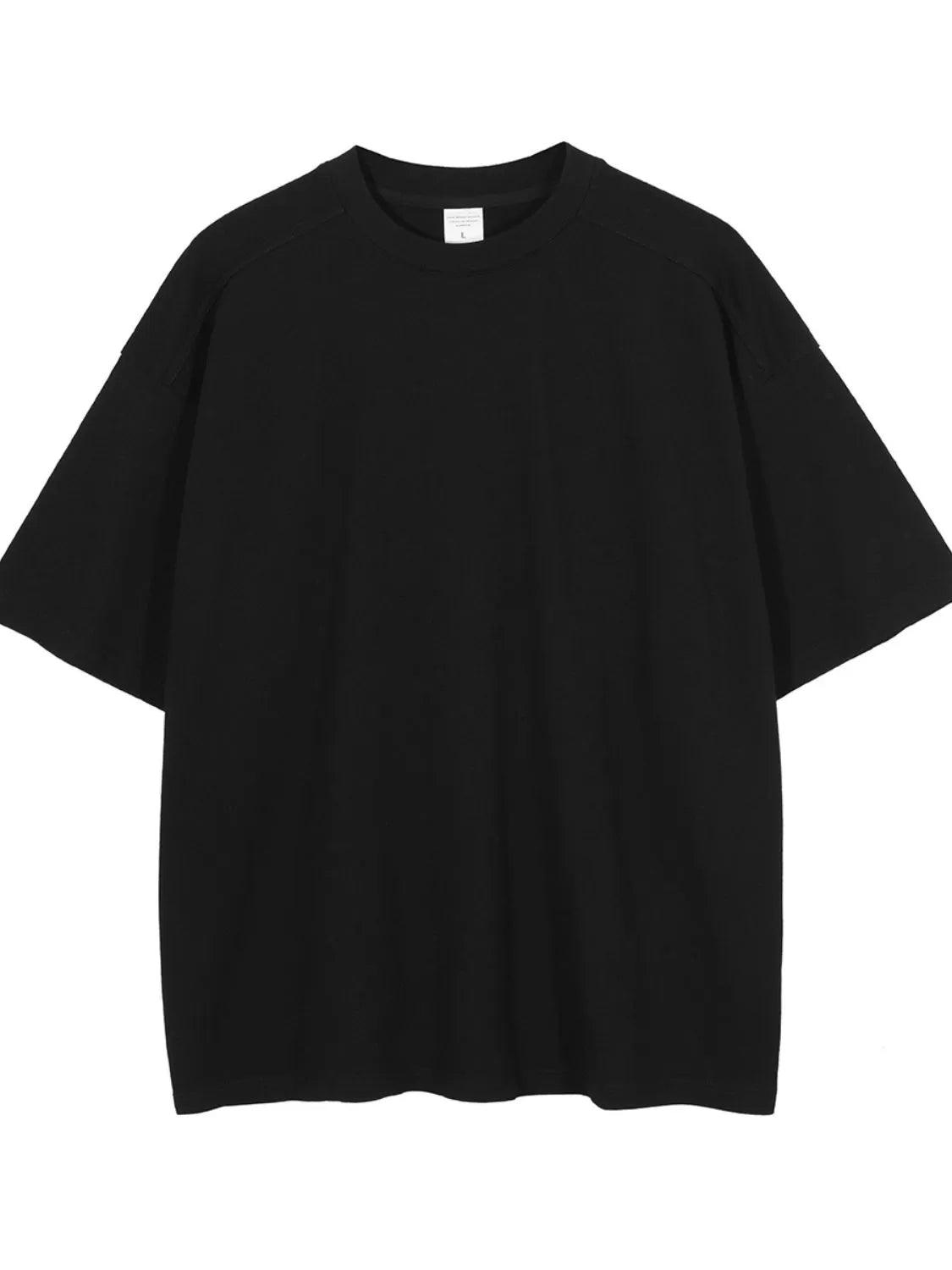 Men's Round Neck Half Sleeve T-Shirt Black