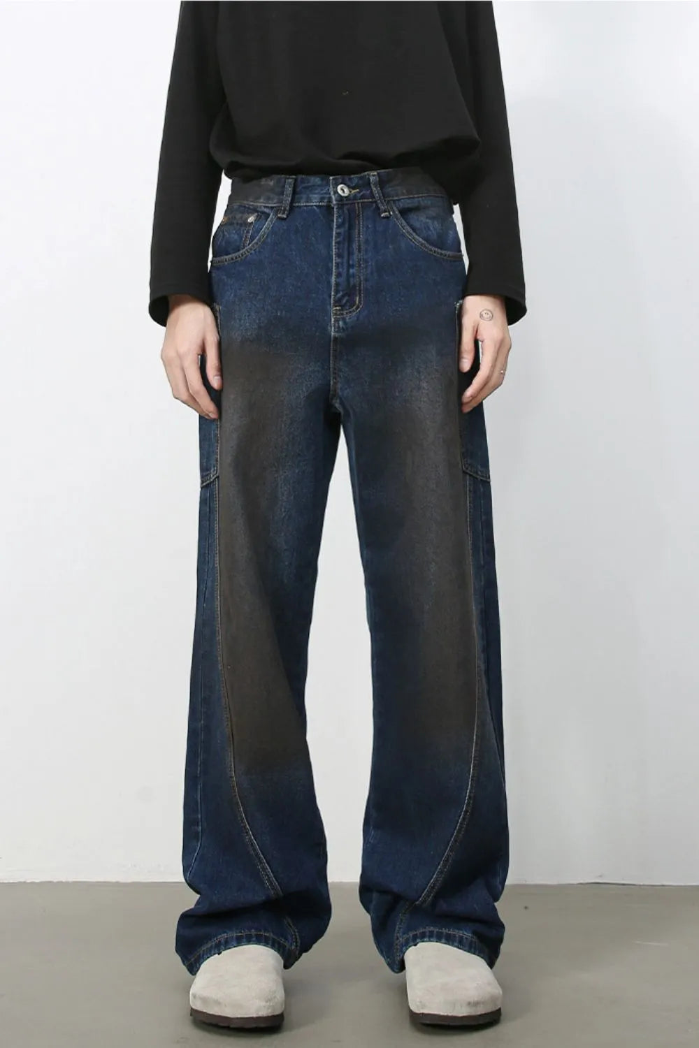 Men's Baggy Jeans with Pockets Medium