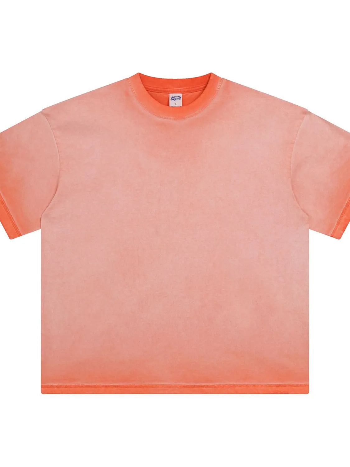 Men's Round Neck Half Sleeve T-Shirt Burnt Coral