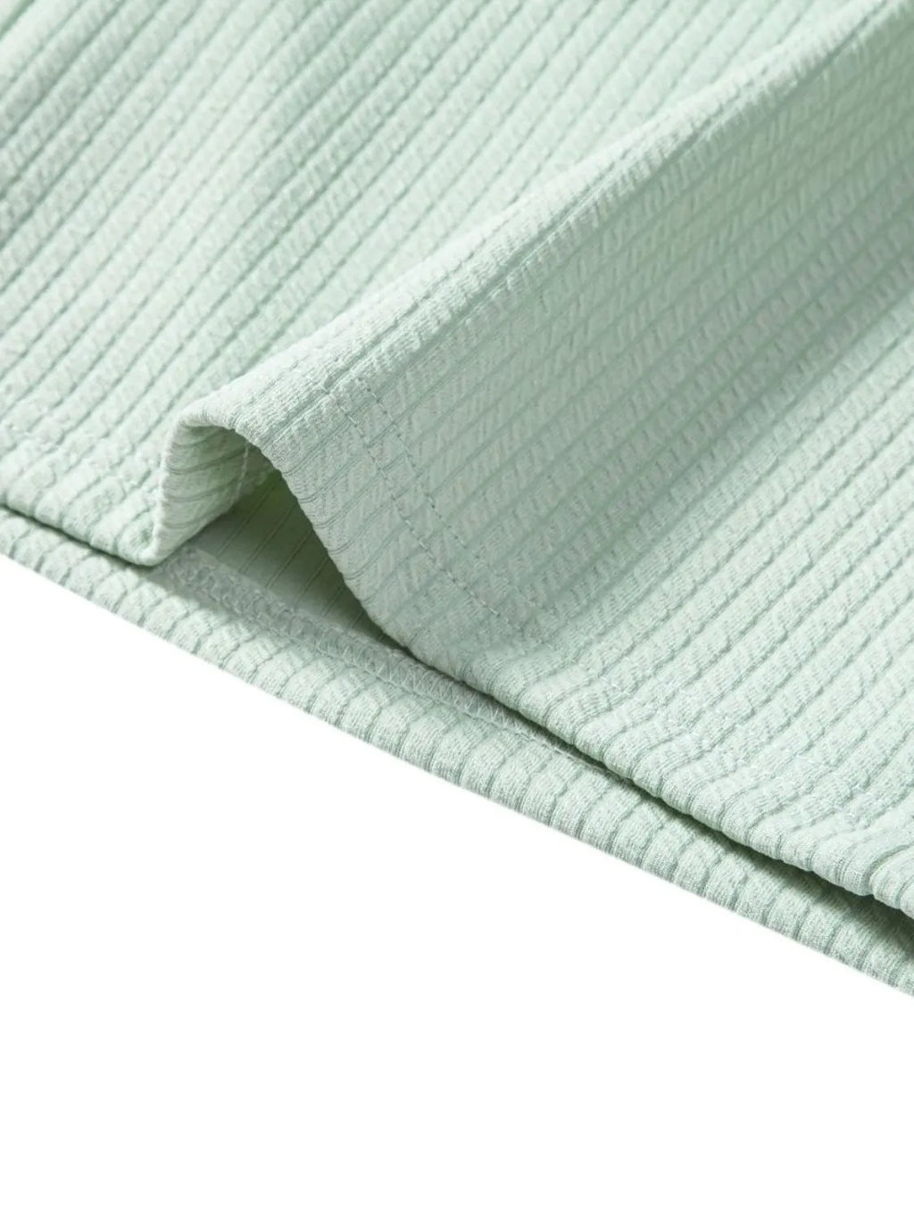 men's men's ribbed short sleeve shirt and shorts set - styling option
