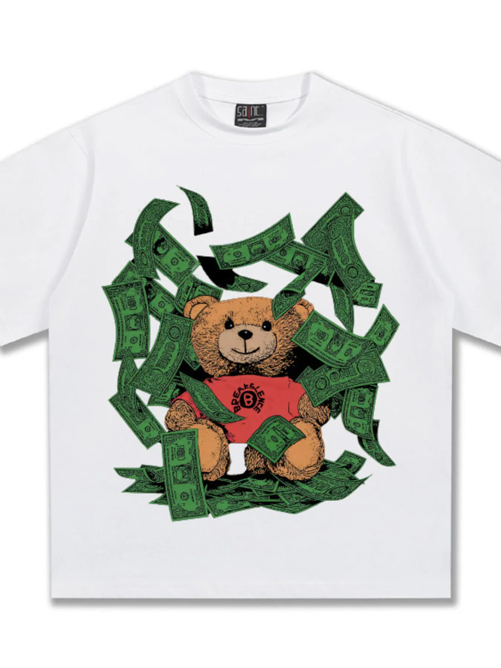 men's men's money bear graphic short sleeve t-shirt - side view