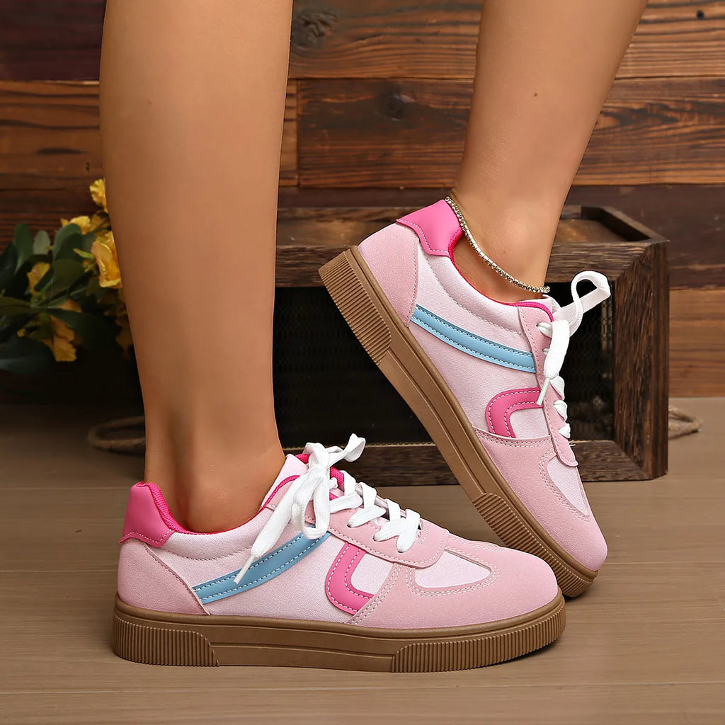 women's lace up platform sneakers - additional image