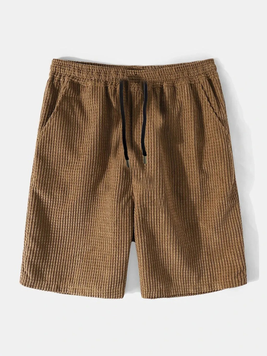 men's men's full size color block button up shirt and shorts set plus size - lifestyle shot