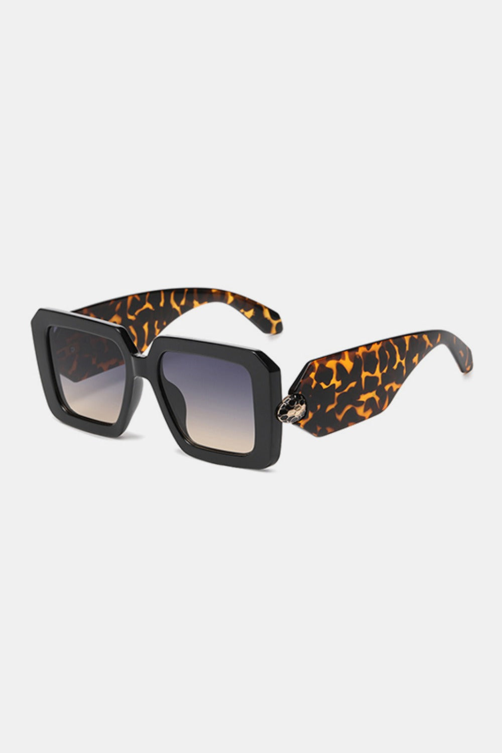 polycarbonate frame square sunglasses shown as apparel