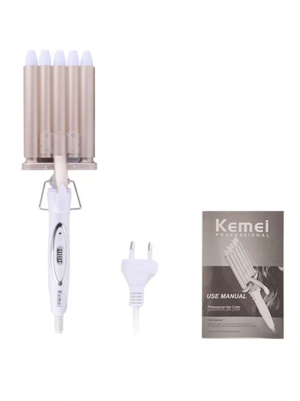 5-barrel hair waver curling iron - styling option