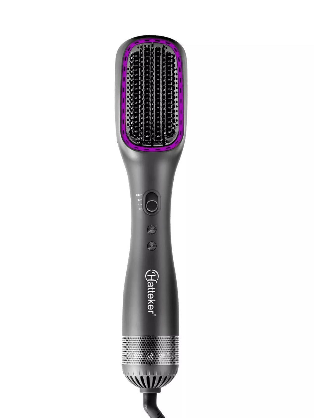 heated hair straightening comb - side view