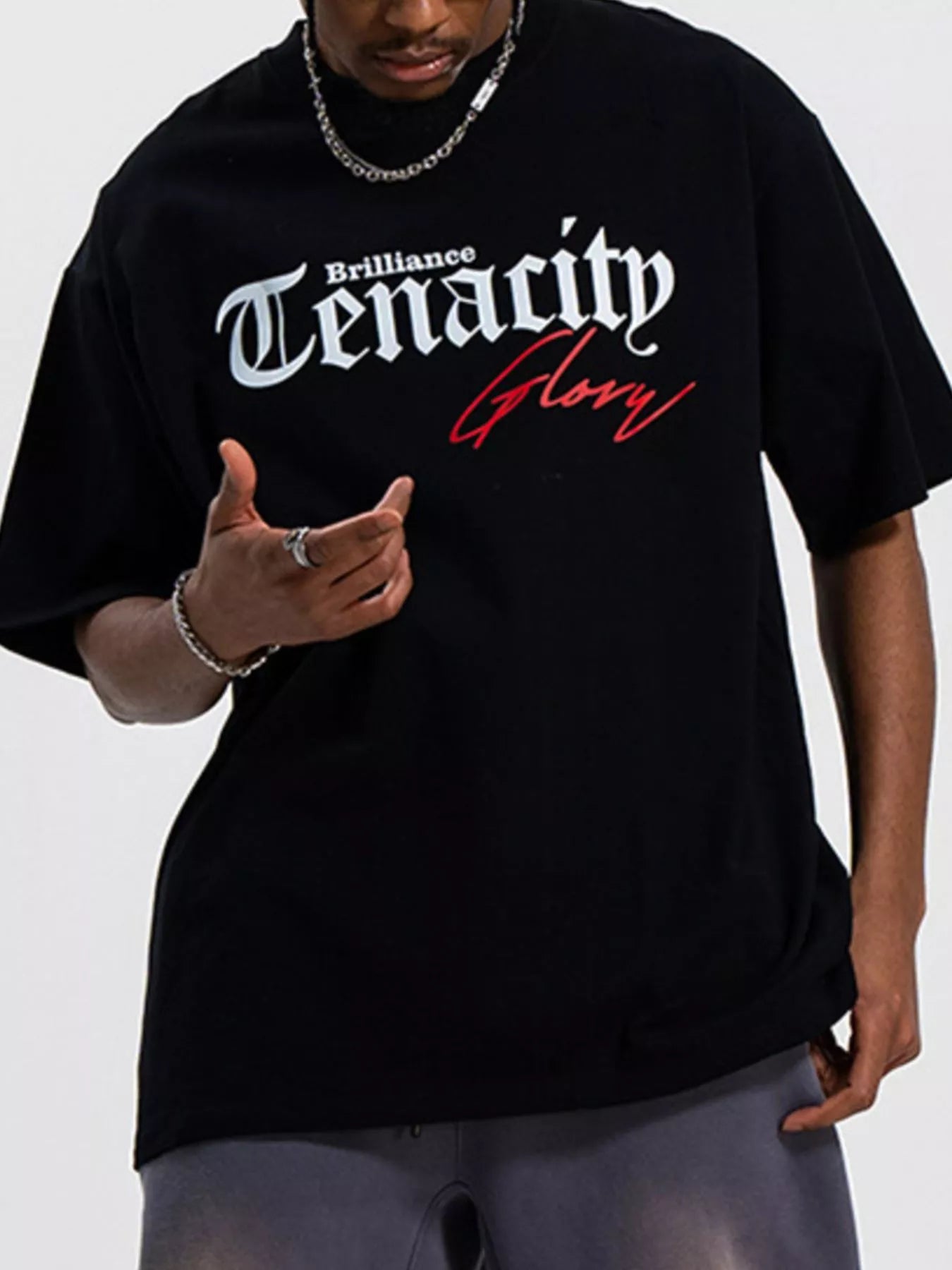 men's men's round neck short sleeve t-shirt - styled view