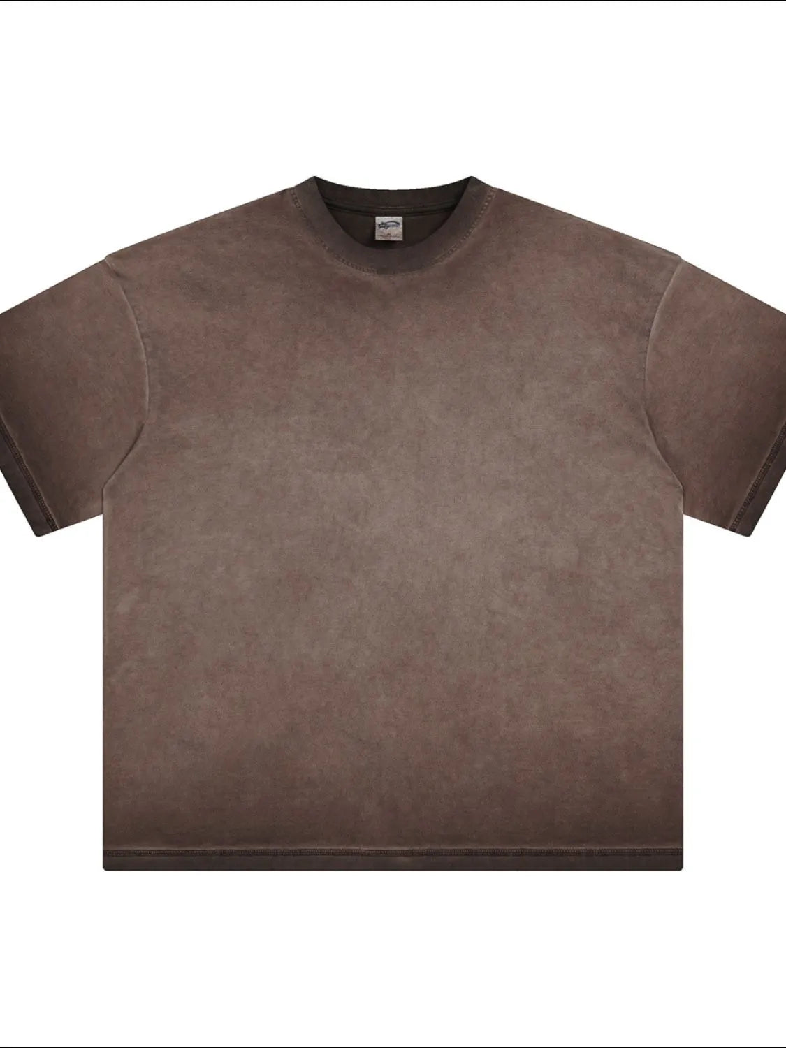Men's Round Neck Half Sleeve T-Shirt Coffee Brown