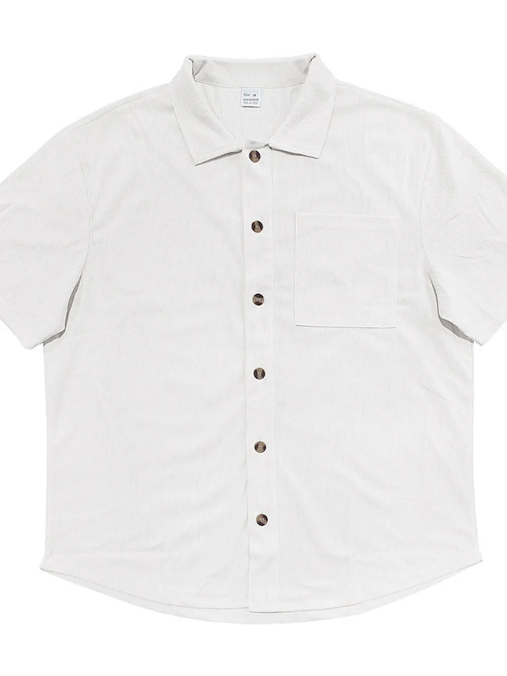 men's men's full size button up top and shorts set plus size - additional image