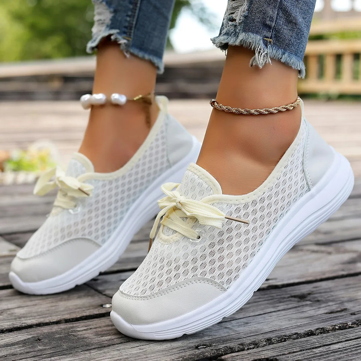 women's breathable mesh sneakers - extra view