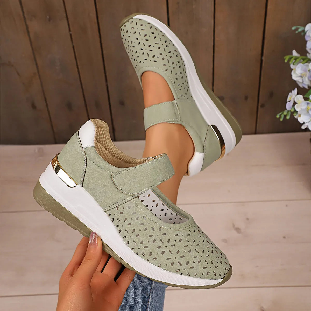 women's breathable wedge sandals - product detail