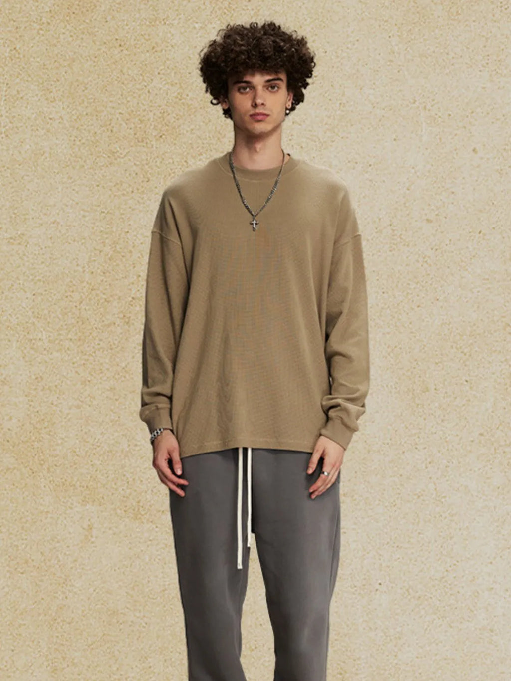 Men's Round Neck Long Sleeve T-Shirt
