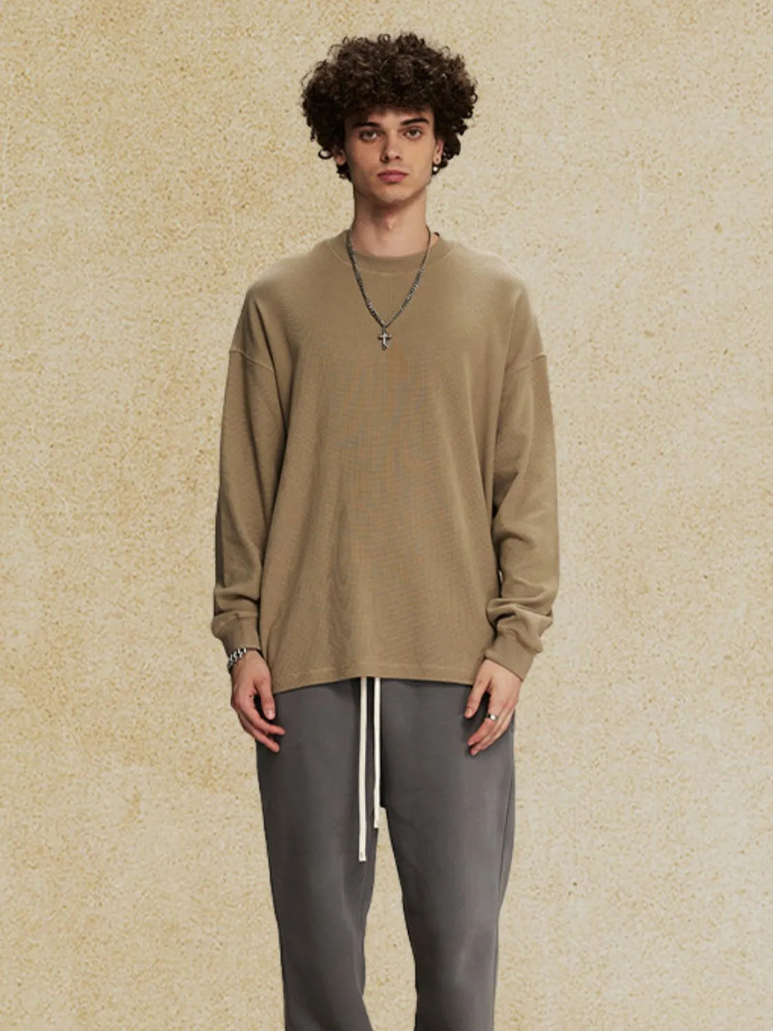 Men's Round Neck Long Sleeve T-Shirt
