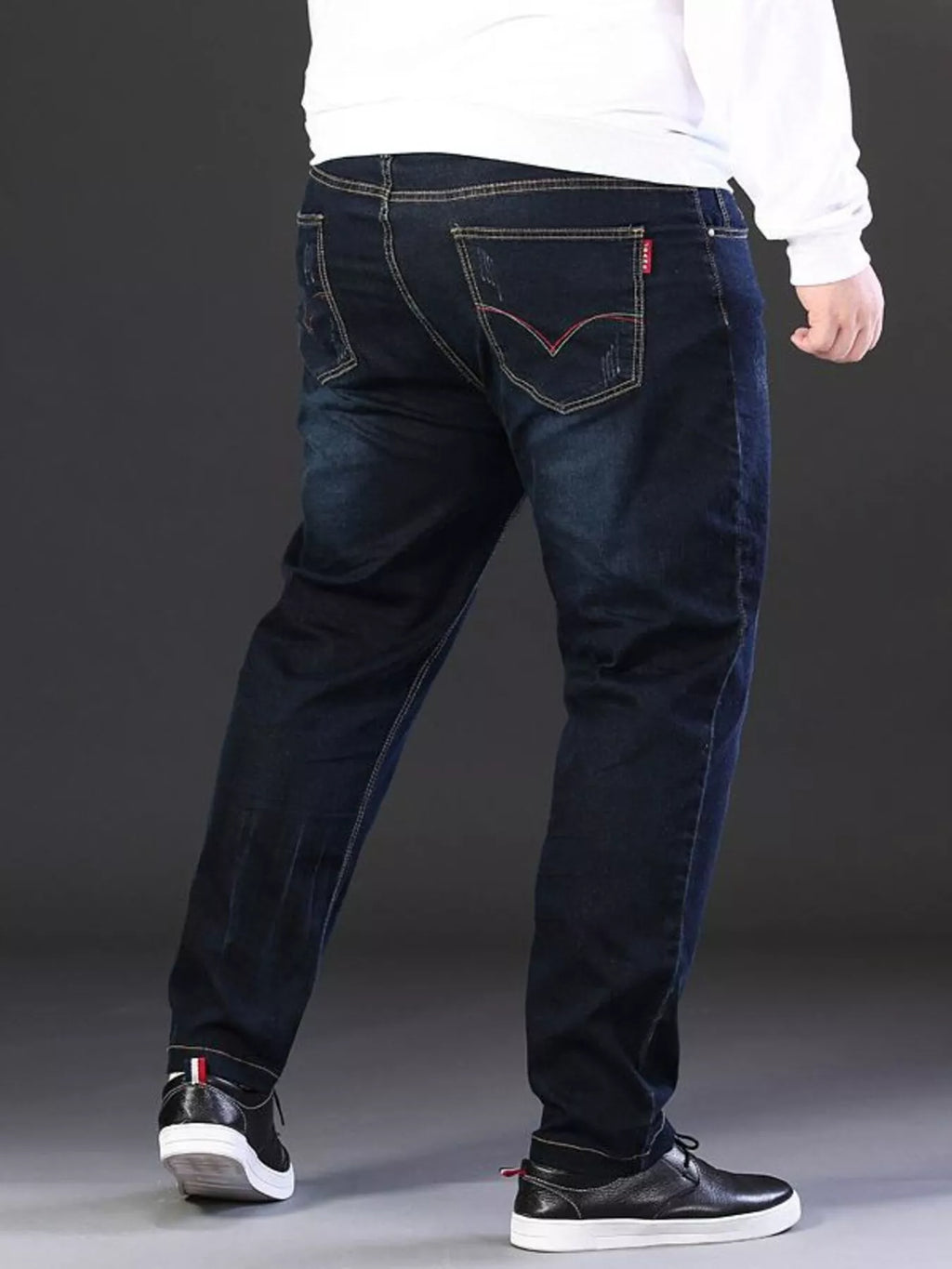 men's men's plus size relaxed fit jeans - extra view