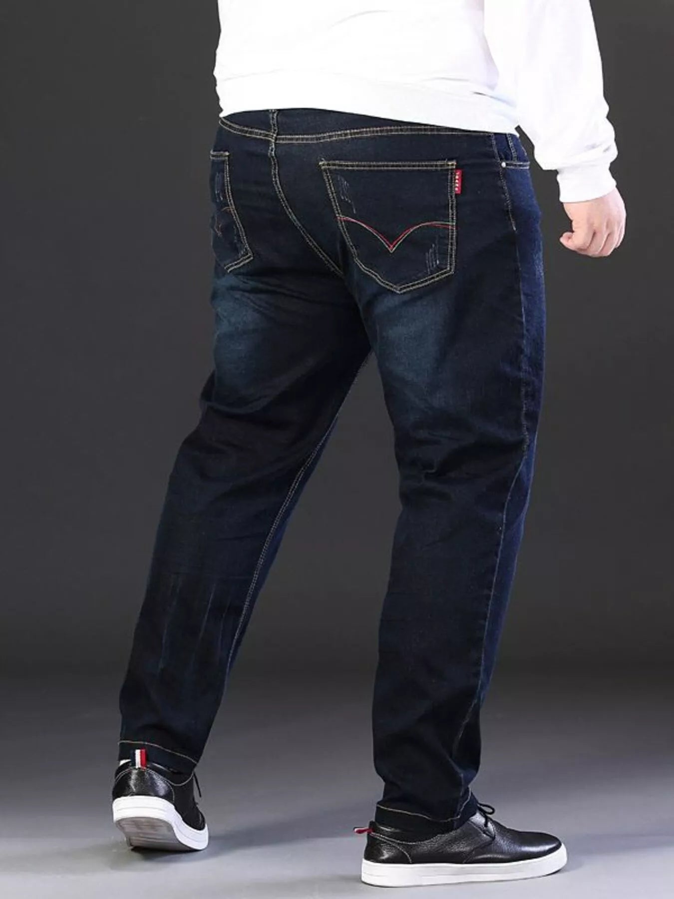 men's men's plus size relaxed fit jeans - extra view