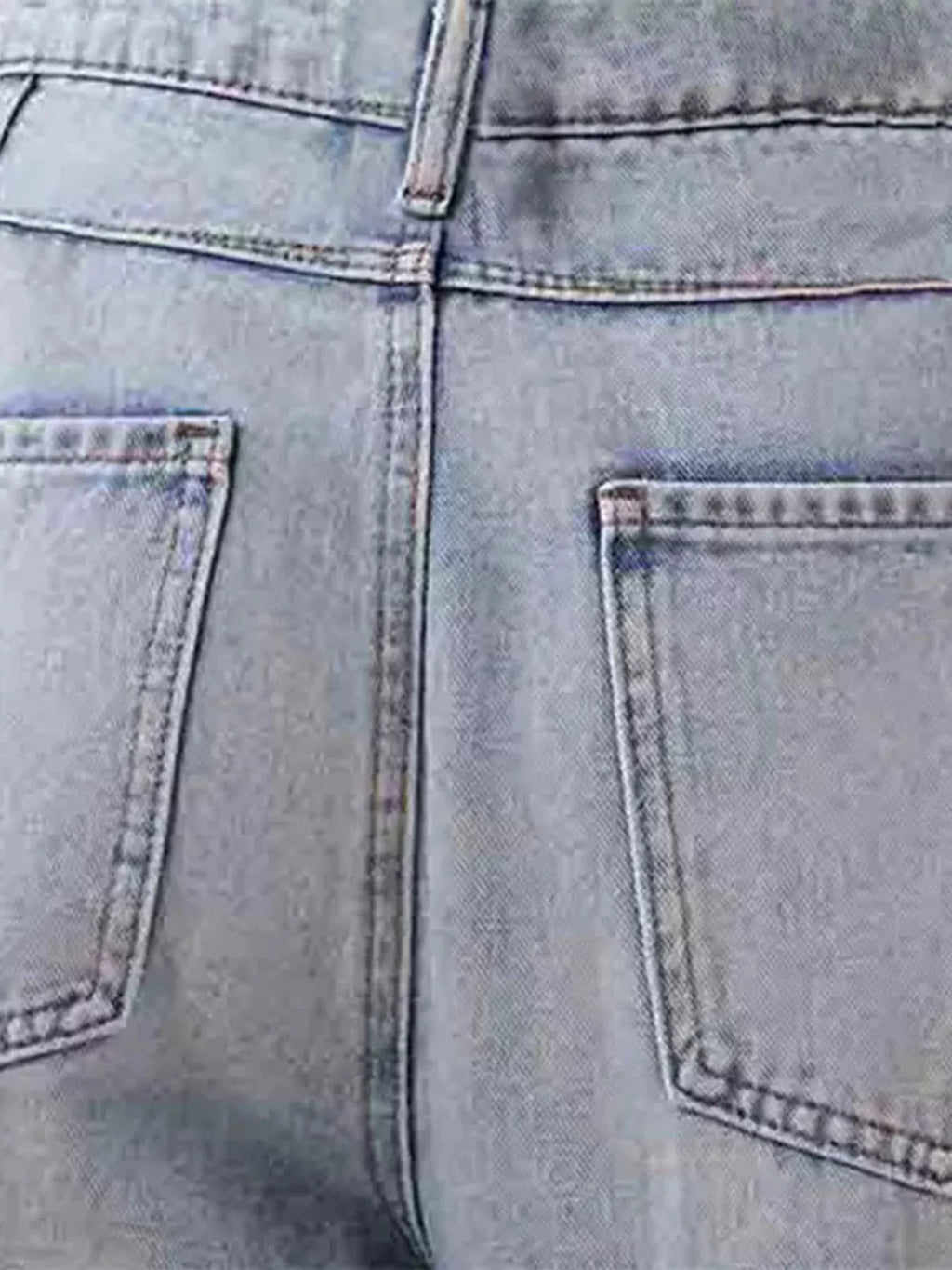 women's distressed wide leg jeans - additional image