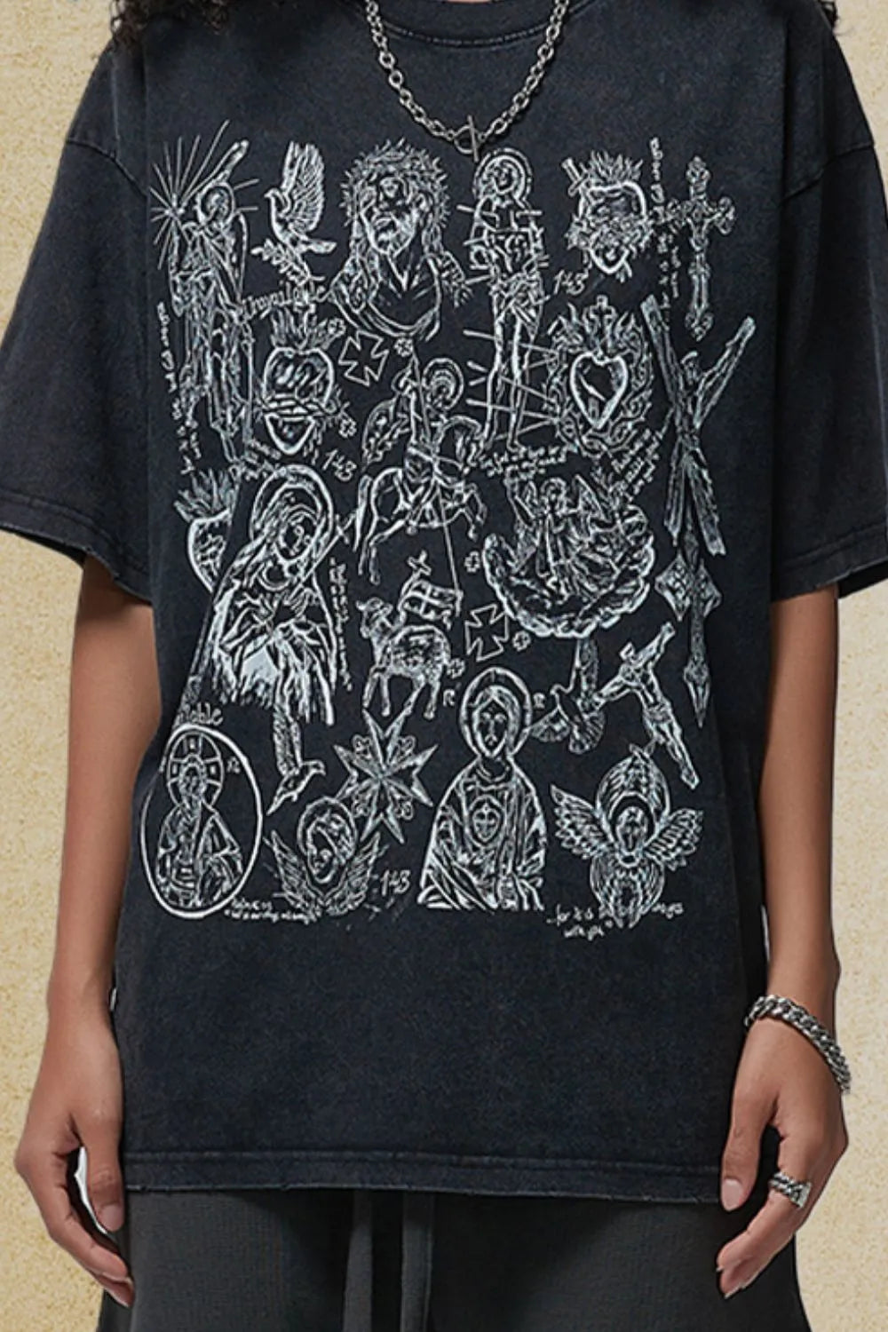 Men's Graphic Round Neck Half Sleeve T-Shirt