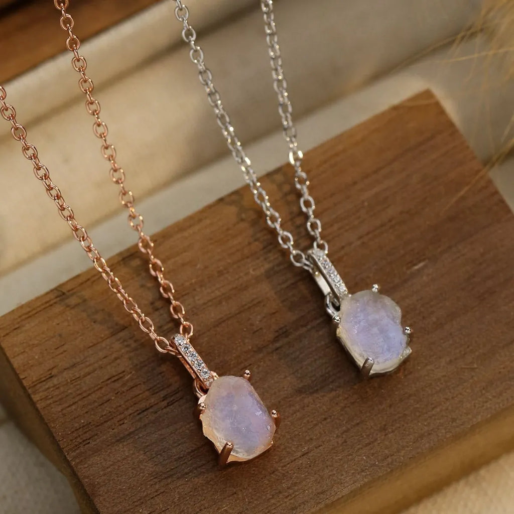 moonstone 925 sterling silver necklace shown as women’s apparel