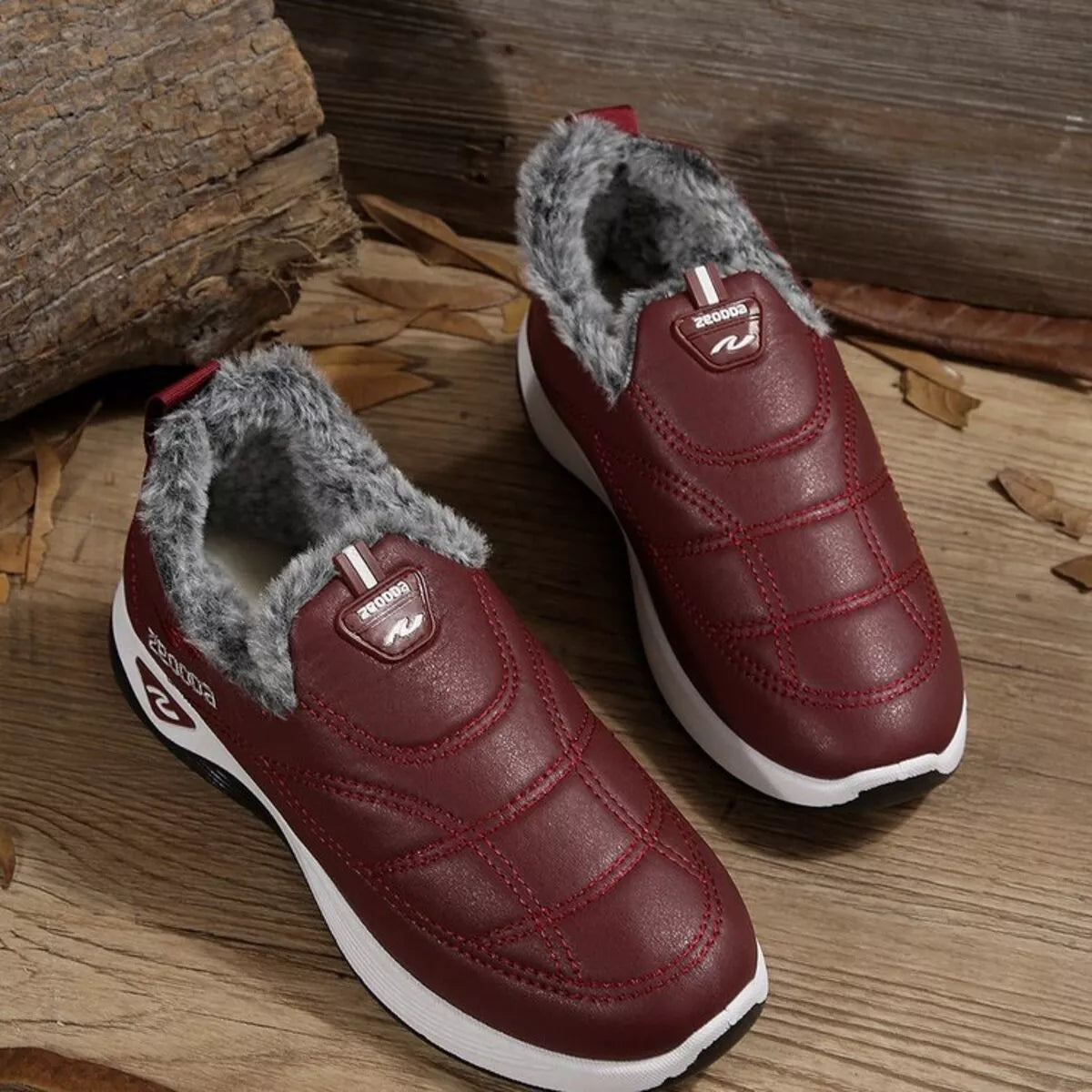 women's plush round toe platform shoes - styling option