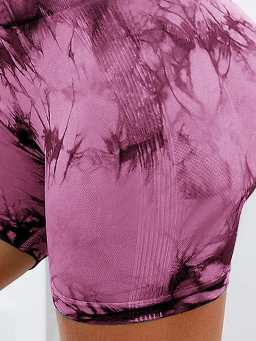 women's tie-dye high waist active shorts - product detail