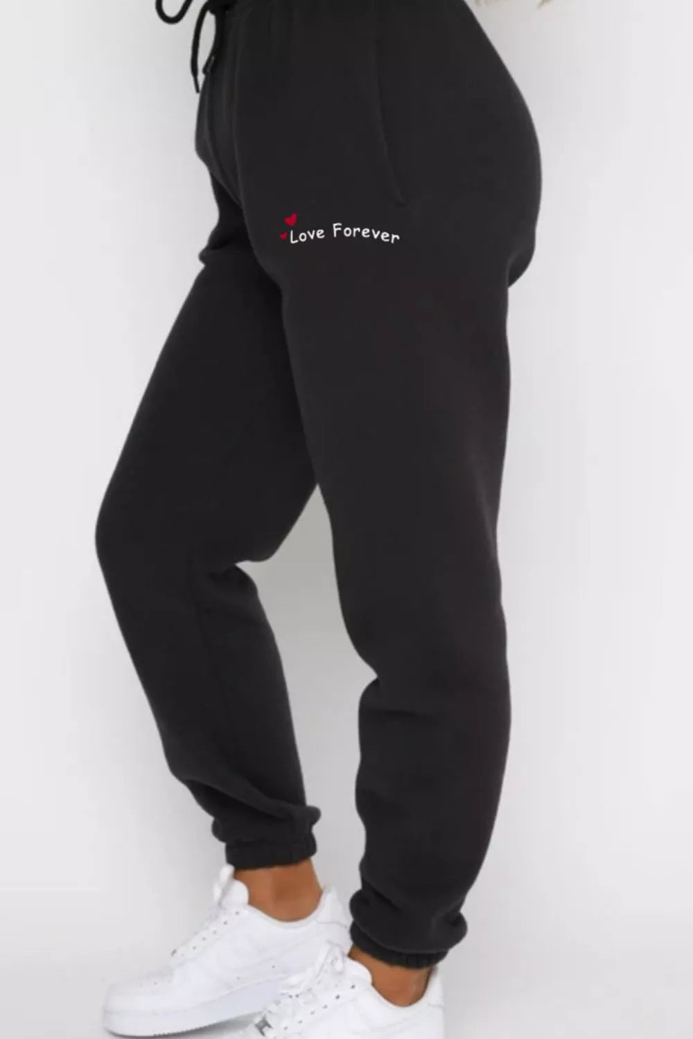 women's round neck sweatshirt and joggers set - extra view