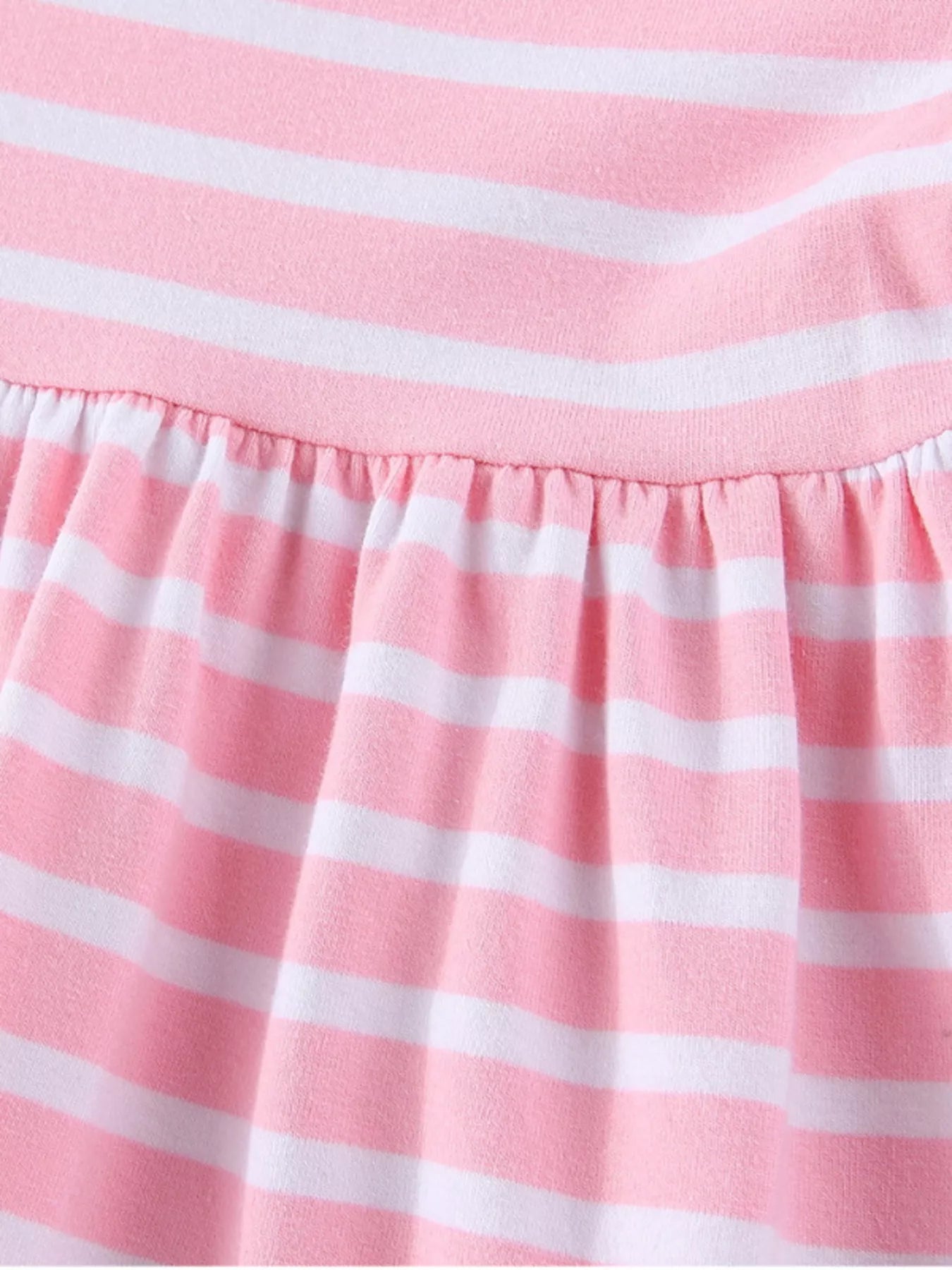 women's children's striped bunny embroidered dress - extra view