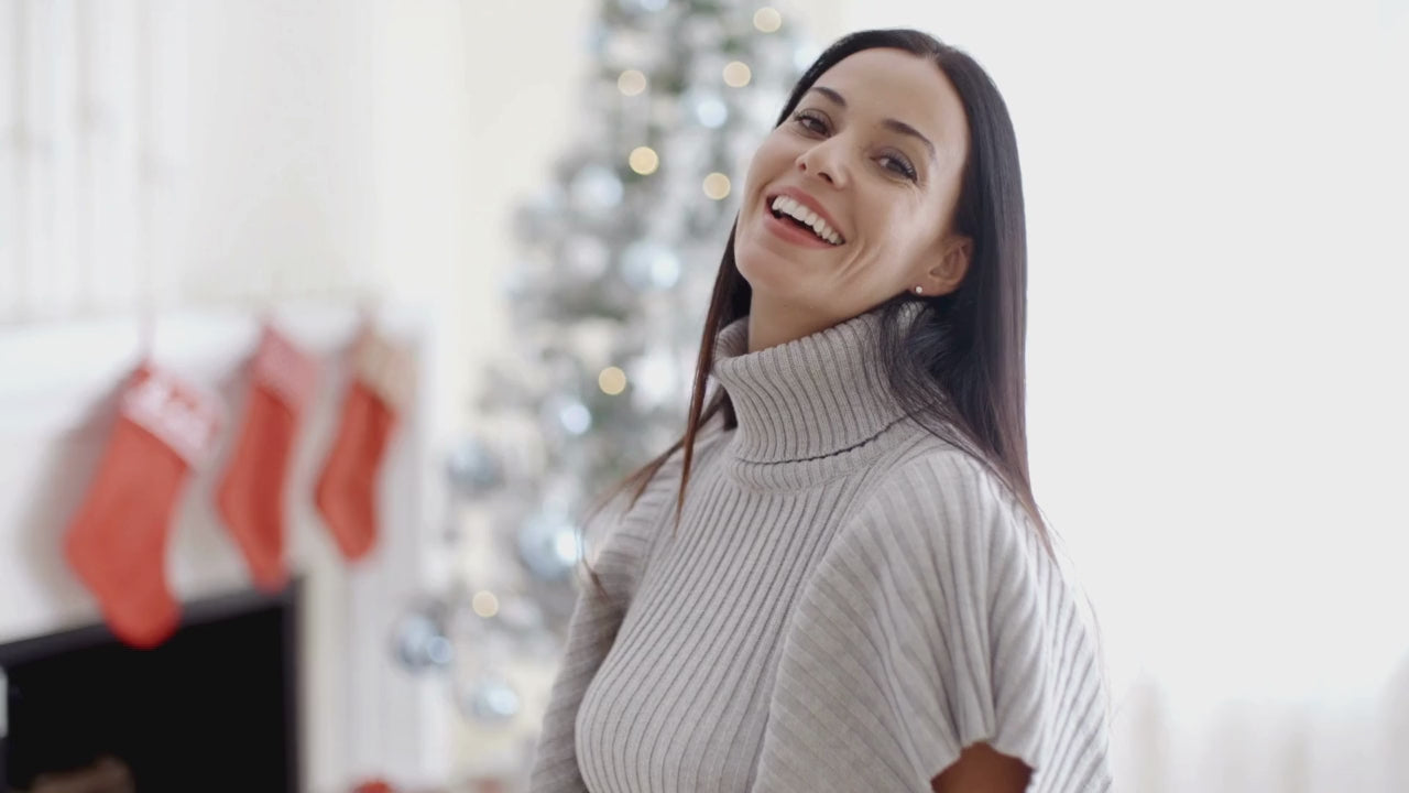 Donjane women’s holiday fashion video featuring statement denim and winter looks