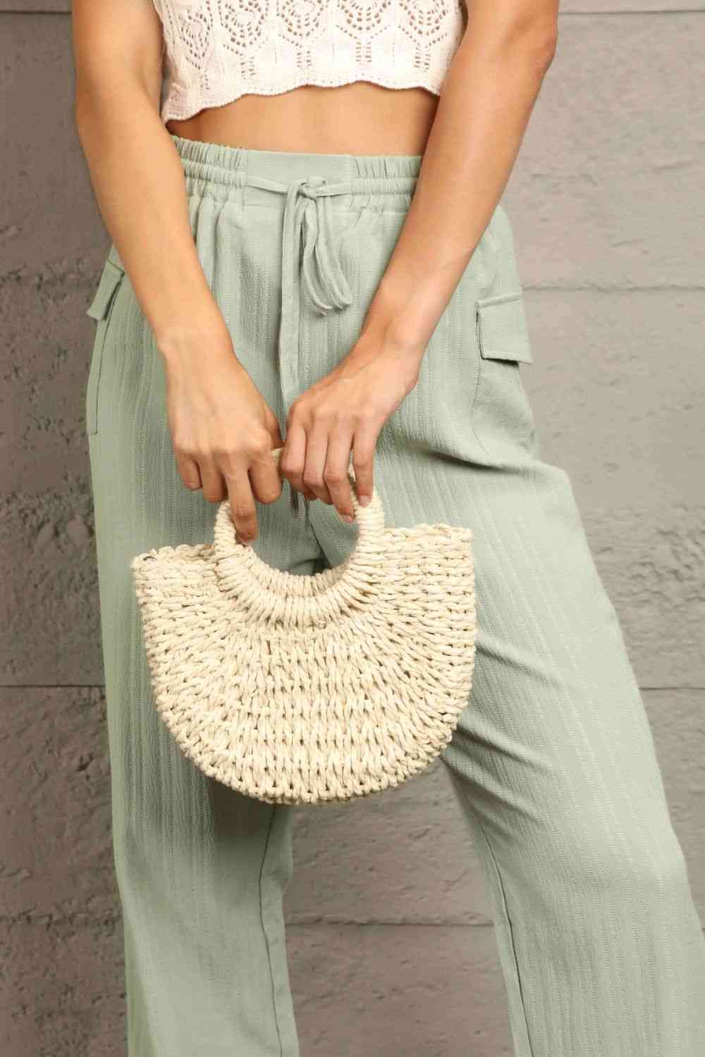 Adored Crochet Crossbody Bag Tan One Size