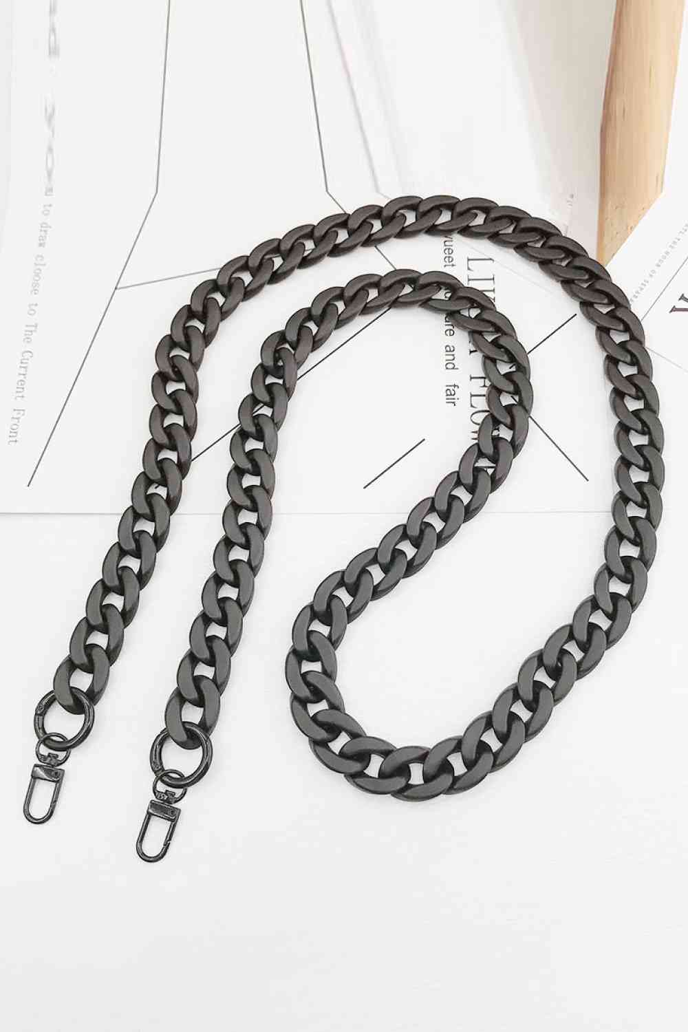 Resin Crossbody Chain Black One Size