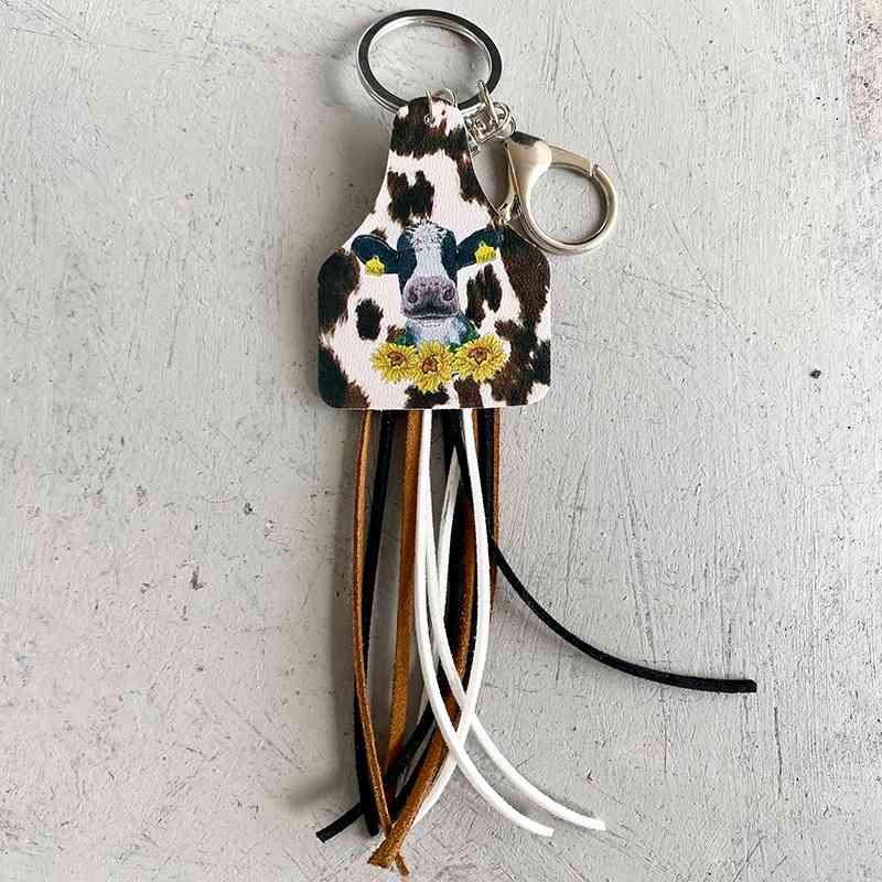 Chimney Shape Fringe Detail Key Chain Style D One Size