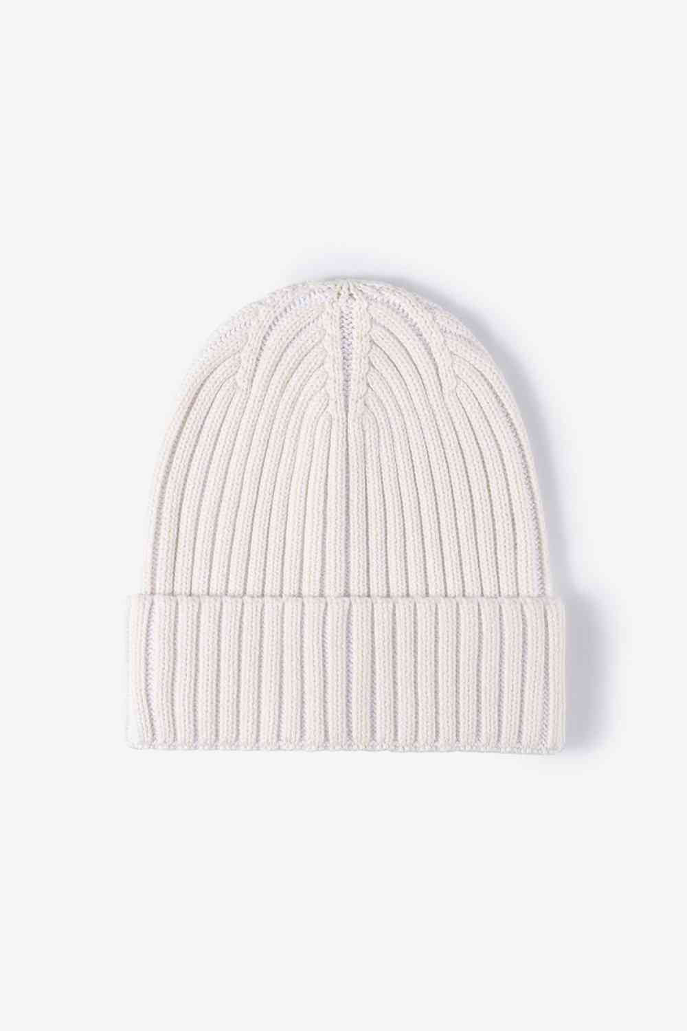 Soft and Comfortable Cuffed Beanie White One Size