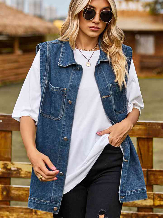 Sleeveless Denim Jacket Medium