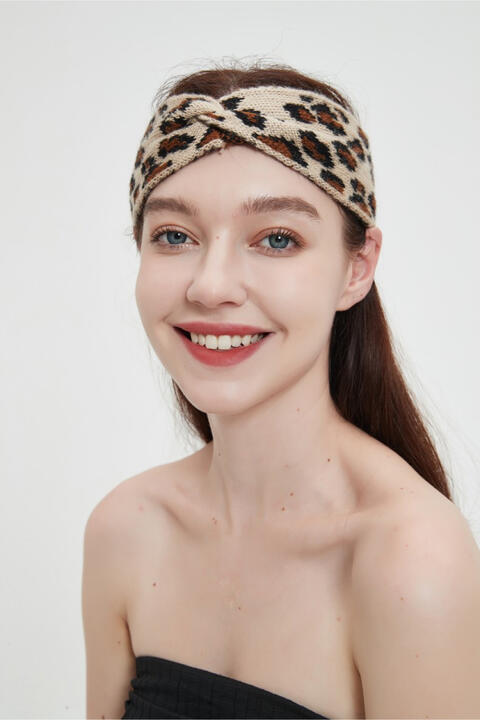 Leopard Twisted Hairband Leopard One Size