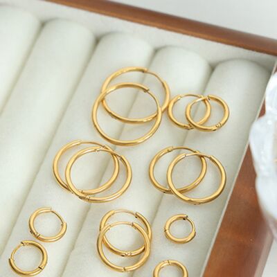 18K Gold-Plated Huggie Earrings