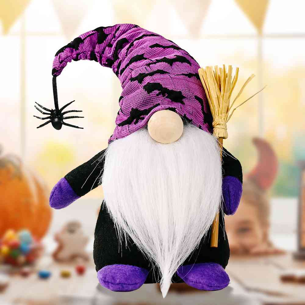 Halloween Short Leg Faceless Gnome Purple One Size