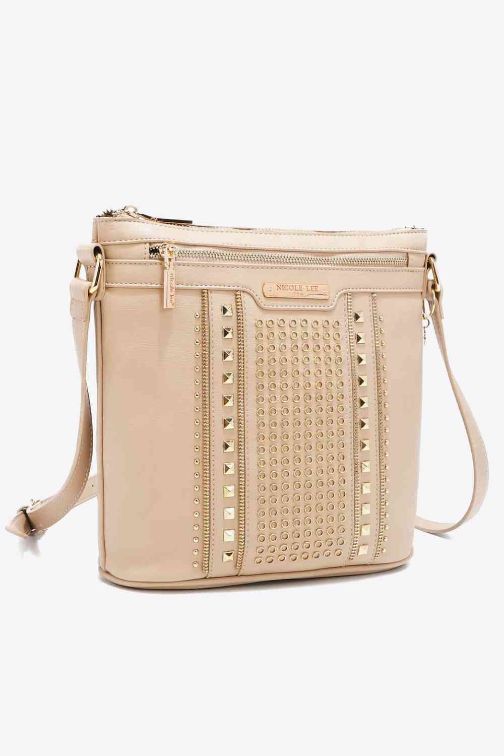 Nicole Lee USA Love Handbag Beige One Size