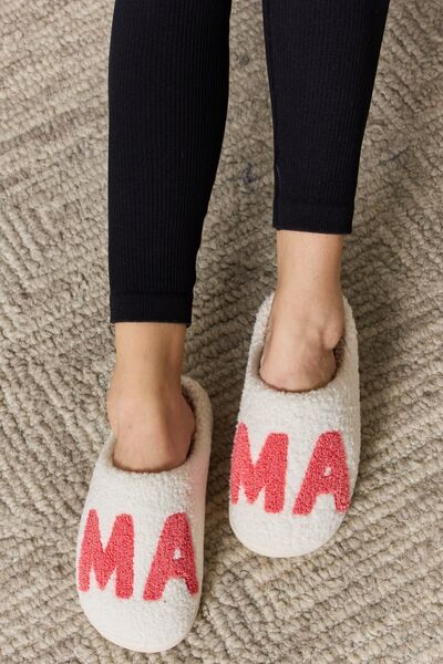 Melody MAMA Pattern Cozy Slippers MAMA