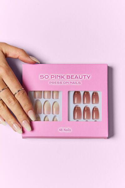 SO PINK BEAUTY Press On Nails 2 Packs Euphoria One Size