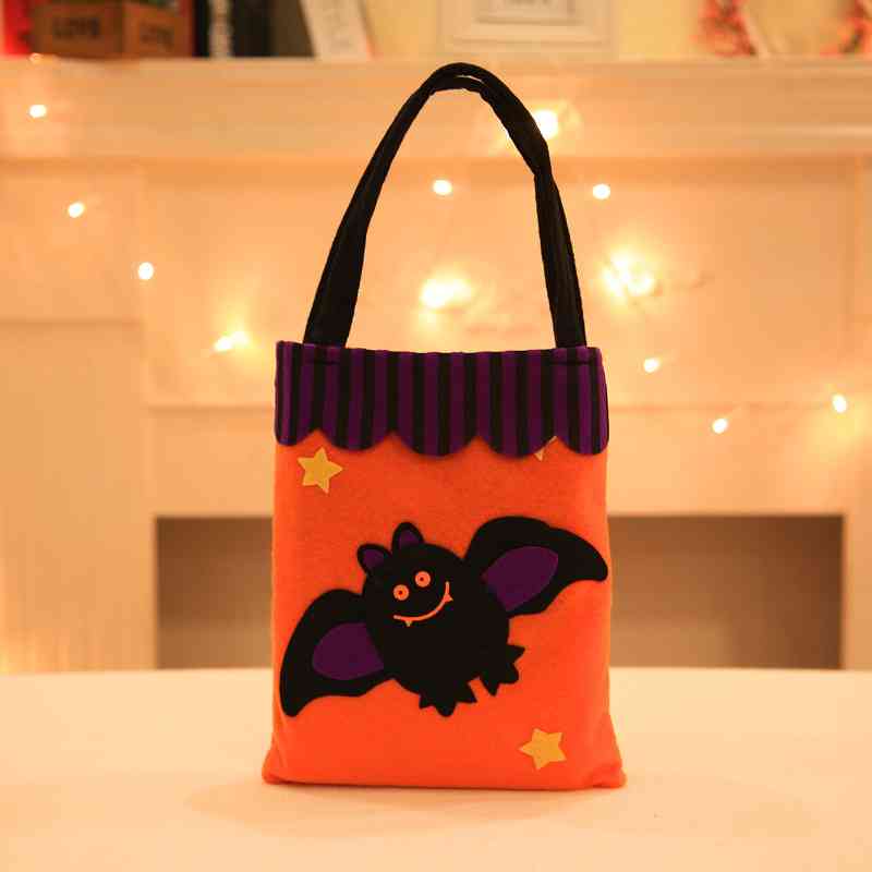 Assorted 2-Piece Halloween Element Handbags Bat One Size