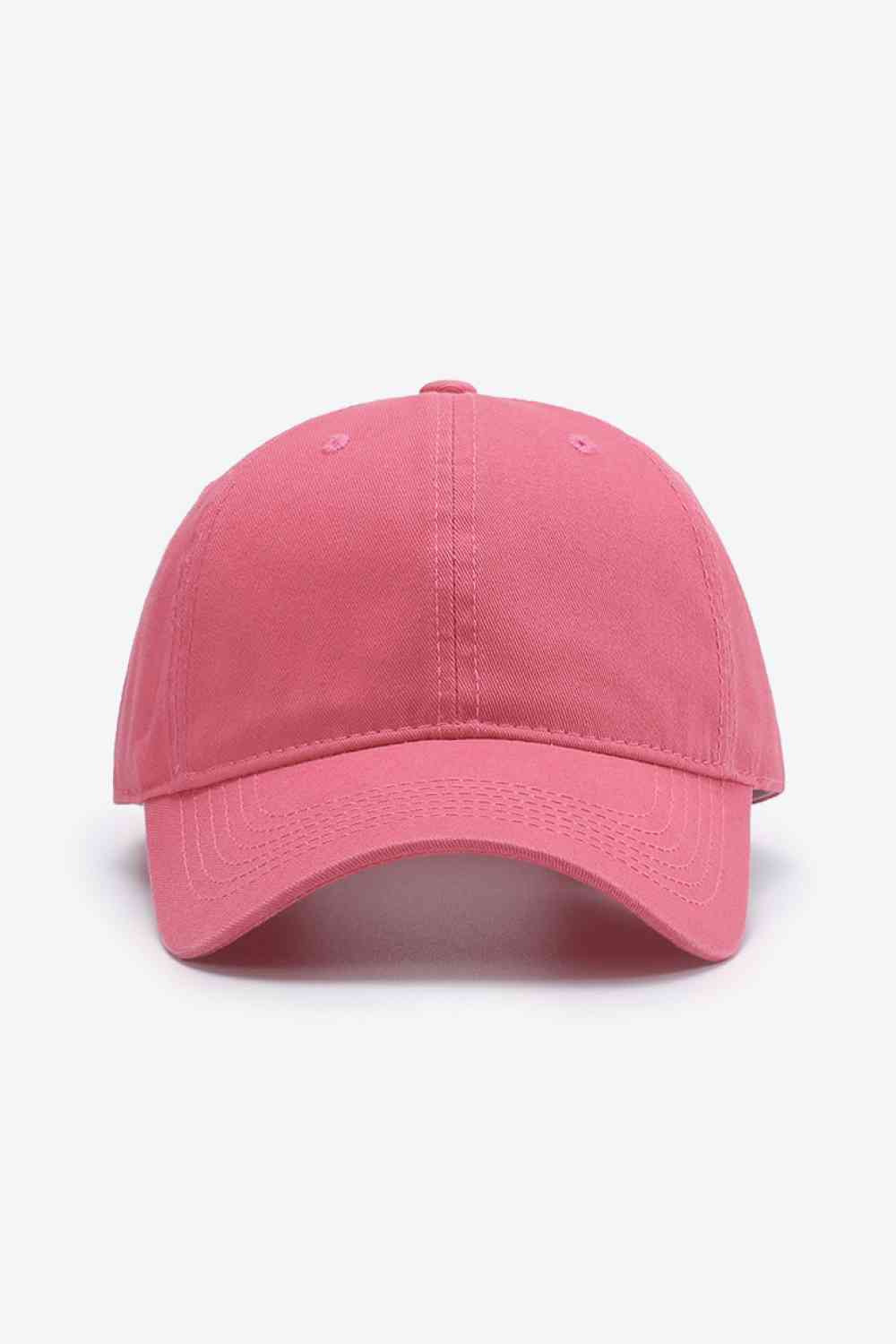 Cool and Classic Baseball Cap Salmon One Size