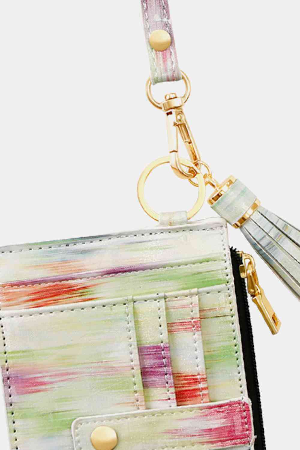 Printed Tassel Keychain with Wallet