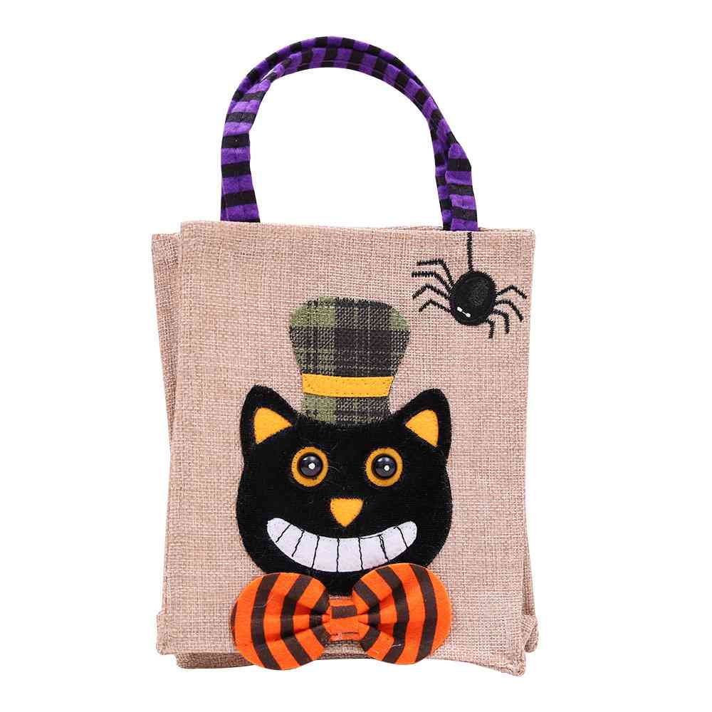 Assorted 2-Piece Halloween Element Handbags Cat One Size