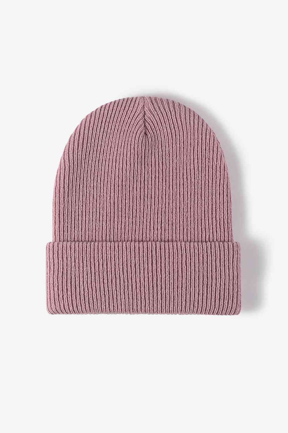 Warm Winter Knit Beanie Pink One Size